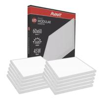 Painel Led Quadrado Sobrepor Avant Bivolt 45W 6500K 10 Und
