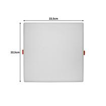 Painel Led Quadrado Sobrepor Branca Flat 36w Bivolt Avant