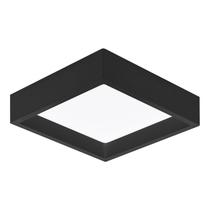 Painel LED Sobrepor 17W 3000K 1300LM Recuado Quadrado Preto 19CM Bivolt Stella Painel LED Sobrepor 17W 3000K 1300LM Recuado Quadrado Preto 19CM Bivolt Stella