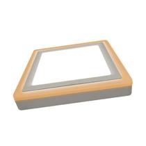 Painel Led Sobrepor 18w/6w Branco Frio e Branco Quente (Dimirizável) 24,5cm Quadrado Bivolt