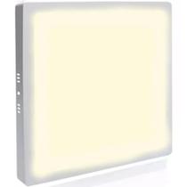 Painel Led Sobrepor Quadrado 18W Branco quente 3500k/Branco frio 6500k