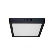 Painel Led Sobrepor Slim Quadrado 29Cm 6500K Blumenau Preto Painel Led Sobrepor Slim Quadrado 29Cm 6500K Blumenau Preto