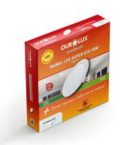 Painel led super abs embutir 18w biv 6500k redondo ourolux Painel led super abs embutir 18w biv 6500k redondo ourolux
