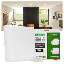 Painel LED Taschibra Frameless 24W Quadrado Sobrepor