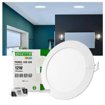 Painel LED Taschibra Lux 12W Redondo Embutir