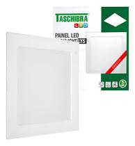 Painel Led Taschibra Lys18w Embutir Quadrado 3000k LuzQuente