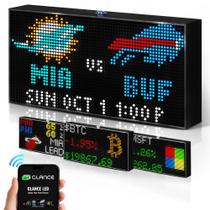 Painel LED Ticker PANELFI Glance 27 x 14 cm com display personalizável Painel LED Ticker PANELFI Glance 27 x 14 cm com display personalizável