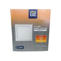 Painel LED Ultraluz 18W Embutir Quadrado 6500K Branco Frio Painel LED Ultraluz 18W Embutir Quadrado 6500K Branco Frio