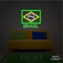 painel letreiro led BANDEIRA + BRASIL decoracao festa bar painel letreiro led BANDEIRA + BRASIL decoracao festa bar