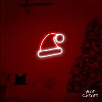 painel letreiro led Gorro de Papai Noel decoracao festa bar painel letreiro led Gorro de Papai Noel decoracao festa bar