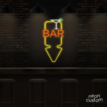 painel letreiro led Neon Drink Bar decoracao festa bar