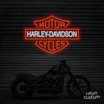 painel letreiro led Neon Harley Davidson decoracao festa bar