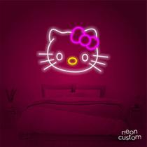 painel letreiro led Neon Hello Kitty decoracao festa bar