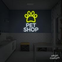 painel letreiro led Neon Pet Shop 02 decoracao festa bar