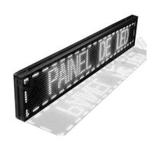 Painel Letreiro Luminoso De Led Branco 100x20 Digital Externo - Eletronica Castro