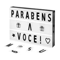 Painel Letreiro Luminoso Light Box Letras Símbolos - Western