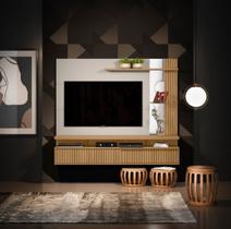 Painel Linea Home Maragogi 1,82 Nature / Off White Tv 60 Polegadas