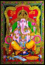 Painel Lord Ganesha Tecido 110x78cm