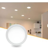 Painel Luminária Led Embutir Redondo 24w Branco Quente