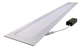 Painel Luminária Plafon Led Embutir Retangular 10x120cm 36w Branco Quente