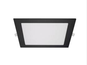 Painel Luminária Teto de Embutir LED Quadrado 18W 218x218x15mm Preto - Blumenau