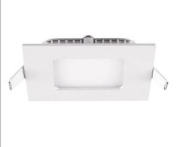 Painel Luminária Teto de Embutir LED Quadrado 6W 119x119x15mm Branco - Blumenau