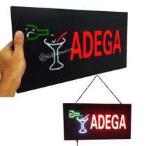 Painel Luminosa "Adega" Neon Placa Luminária LED Letreiro LE4006