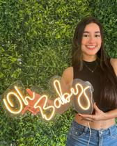 Painel Luminoso Chá Revelação Oh Baby Menino Menina