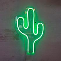 Painel Luminoso Letreiro Criativo CACTO - Neon LED Verde Painel Luminoso Letreiro Criativo CACTO - Neon LED Verde