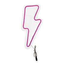 Painel Luminoso Letreiro Criativo RAIO - Neon LED Rosa