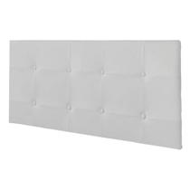 Painel Luna Para Cama Box King 193 cm material sintético Branco - D'Rossi