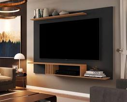 Painel Luxo 1.6 Tvs até 55 Preto Freijó Painel Luxo 1.6 Tvs até 55 Preto Freijó