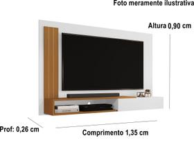 Painel Luxo TV Smart até 50 Polegadas Alasca com porta - Diversas Cores - MJM Casa dos Moveis