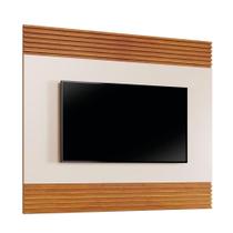 Painel Madrid Para Até 65 Polegadas Detalhe Ripado Mavaular Naturalle-off White