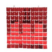 Painel Mágico Decorativo Lantejoula Shimmer Wall Vermelho