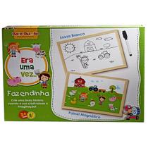 Painel Magnético Era Uma Vez..Fazendinha Brinquedo Educativo - Bate Bumbo