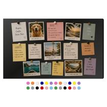 Painel Magnético Moderno Para Decoração Quarto Sala Fotos Notas 50x80 Com 24 Imãs Painel Magnético Moderno Para Decoração Quarto Sala Fotos Notas 50x80 Com 24 Imãs
