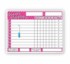 Painel Magnético - Quadro De Tarefas Educativo Rosa 2 Irmãs Painel Magnético - Quadro De Tarefas Educativo Rosa 2 Irmãs