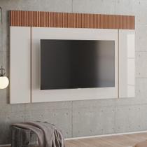 Painel Malibu 2.10 Off White/Tauari Ripado - Lukaliam - LUKALIAM