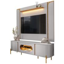 Painel Maresias E Rack Juquehy Tv 75 Pol 180 cm BECHARA Painel Maresias E Rack Juquehy Tv 75 Pol 180 cm BECHARA
