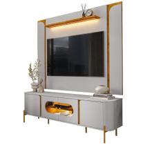 Painel Maresias E Rack Juquehy Tv 75 Pol 180 Cm Off White Naturalle Bechara Painel Maresias E Rack Juquehy Tv 75 Pol 180 Cm Off White Naturalle Bechara