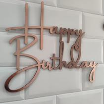 Painel MDF Laminado Happy Birthday Festa Aniversário