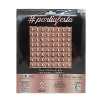 Painel Metalizado tipo Shimmer Wall Inflável - 110 x 60 cm - Rose Gold - 1 unidade - - Rizzo