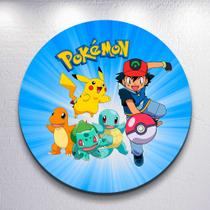 Painel Mini ou Grande Sublimado Capa Decorativa Caçadores Anime Poke e Amigos Festa Estampa Redondo Painel Mini ou Grande Sublimado Capa Decorativa Caçadores Anime Poke e Amigos Festa Estampa Redondo