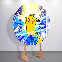 Painel Mini ou Grande Sublimado Capa Decorativa Caçadores Anime Poke e Amigos Festa Estampa Redondo Painel Mini ou Grande Sublimado Capa Decorativa Caçadores Anime Poke e Amigos Festa Estampa Redondo
