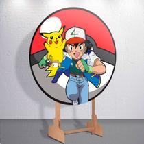 Painel Mini ou Grande Sublimado Capa Decorativa Caçadores Anime Poke e Amigos Festa Estampa Redondo Painel Mini ou Grande Sublimado Capa Decorativa Caçadores Anime Poke e Amigos Festa Estampa Redondo