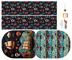 Painel Mochila Piratas - Dzen Sintético Doll Estampado