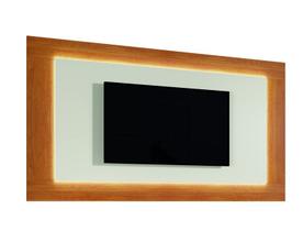 Painel Moderno com LED 2,20m - Atenas-Naturale/Off White - Mavau Móveis