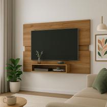 Painel moderno com nicho para tv ate 50 polegadas