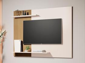 Painel Moderno para TV até 55" Estante c/ Prateleiras Sala